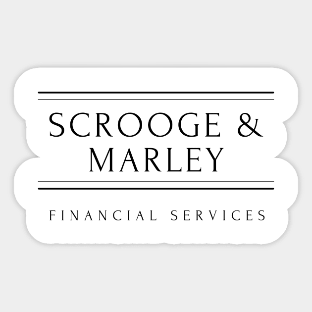 Scrooge & Marley Sticker by Christmas Clatter